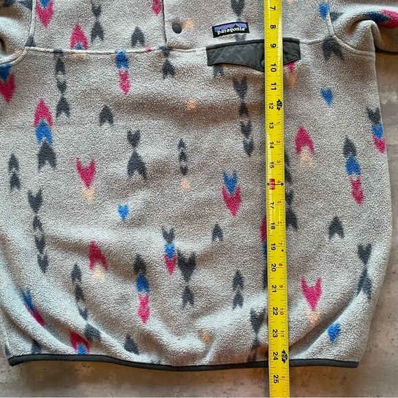 Patagonia Synchilla Snap T Fleece Pullover Grey, Pink Blue, Small Gorpcore - Picture 7 of 7